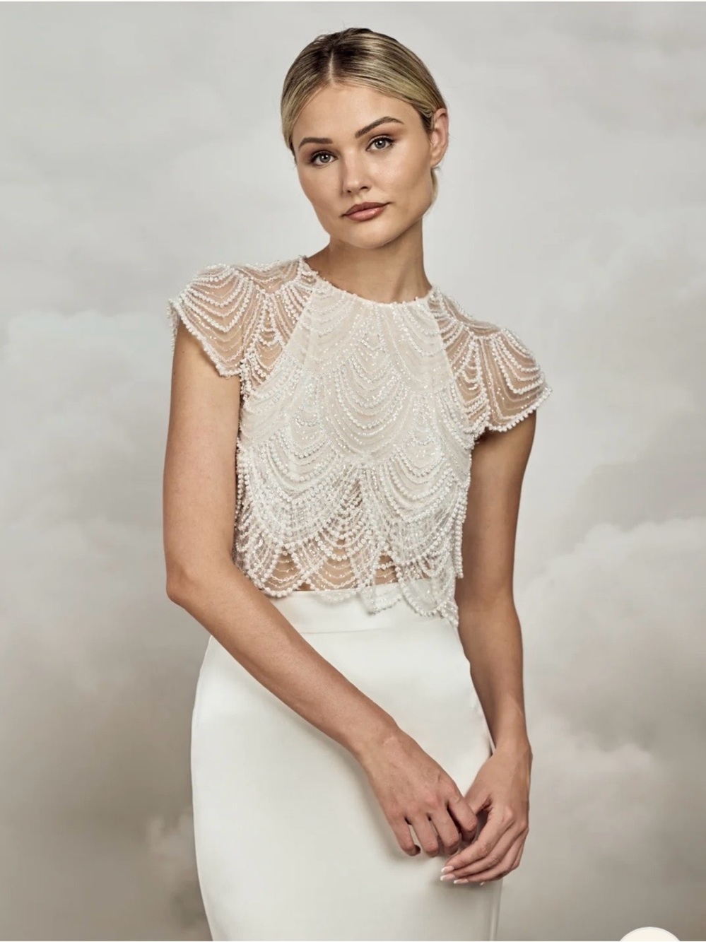 Catherine Deane Monique Bridal Top Size US 6
